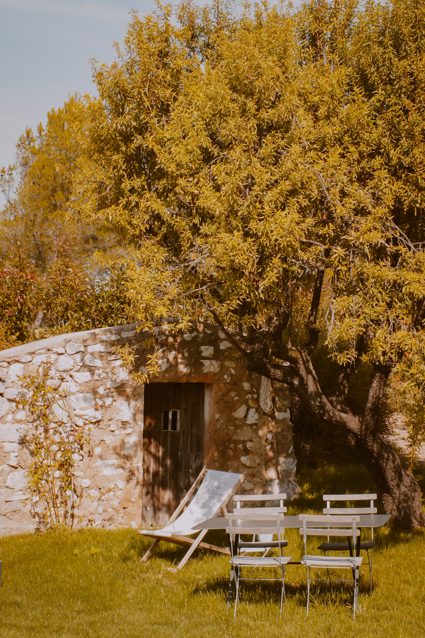 Sun lounger garden provence