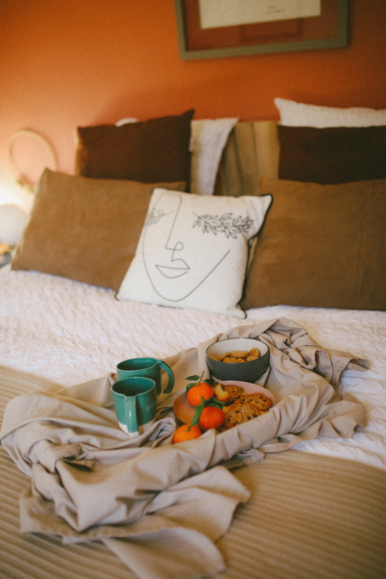 Chambre avec petit déjeuner au lit