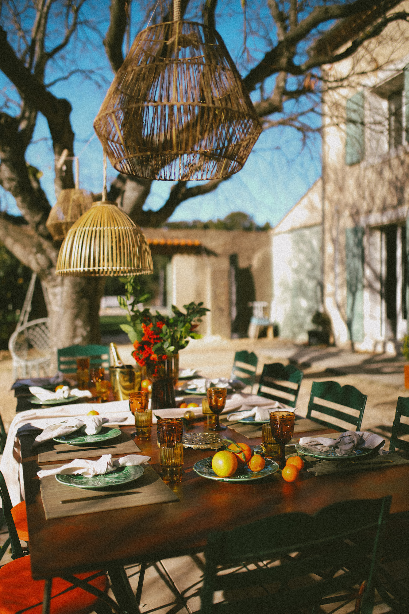 Weihnachtstisch in der Provence